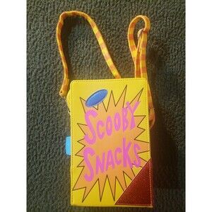 Scooby Doo Scooby Snacks Crossbody Purse Shoulder Bag Yellow Cartoon Style